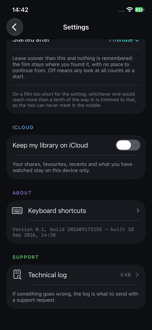 Cadence on an iPhone: the subtitle style preview over four backgrounds